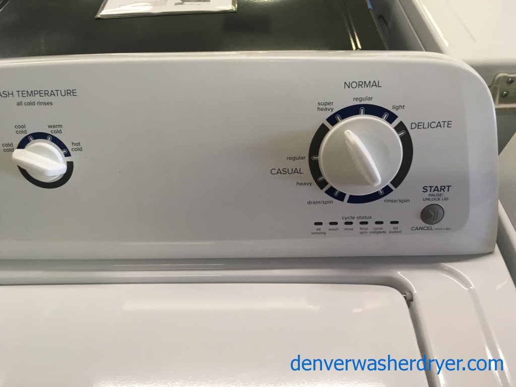 Amana Washer and Dryer Set, Agitator, Electric, 29″ Wide, Quality Refurbished, 1-Year Warranty!