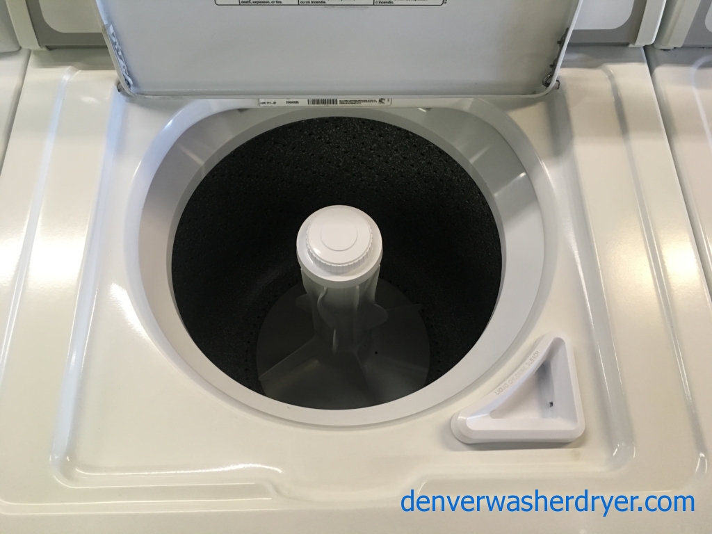 Crosley Top-Load Washer and Dryer Set, Agitator, Bleach Dispenser, Heavy-Duty, Quality Refurbished, 1-Year Warranty!