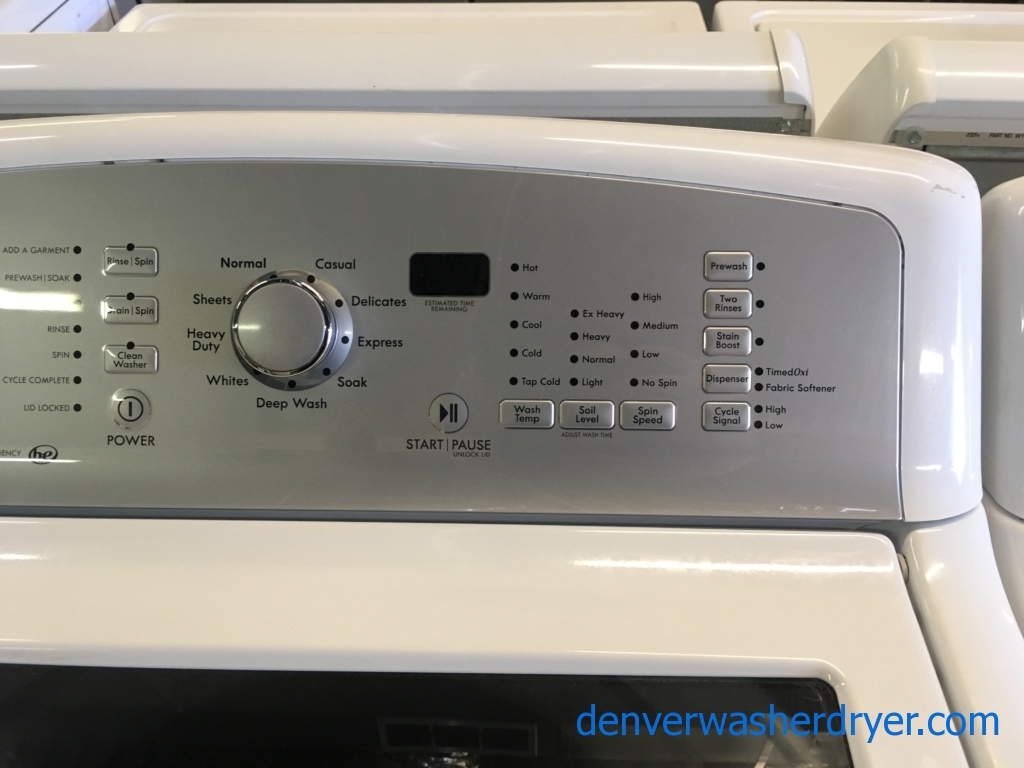 Kenmore Series 700 Washer and Dryer Set, HE, Deep Wash Cycle, Wrinkle Control Option, See-Through Doors, Quality Refurbished, 1-Year Warranty!