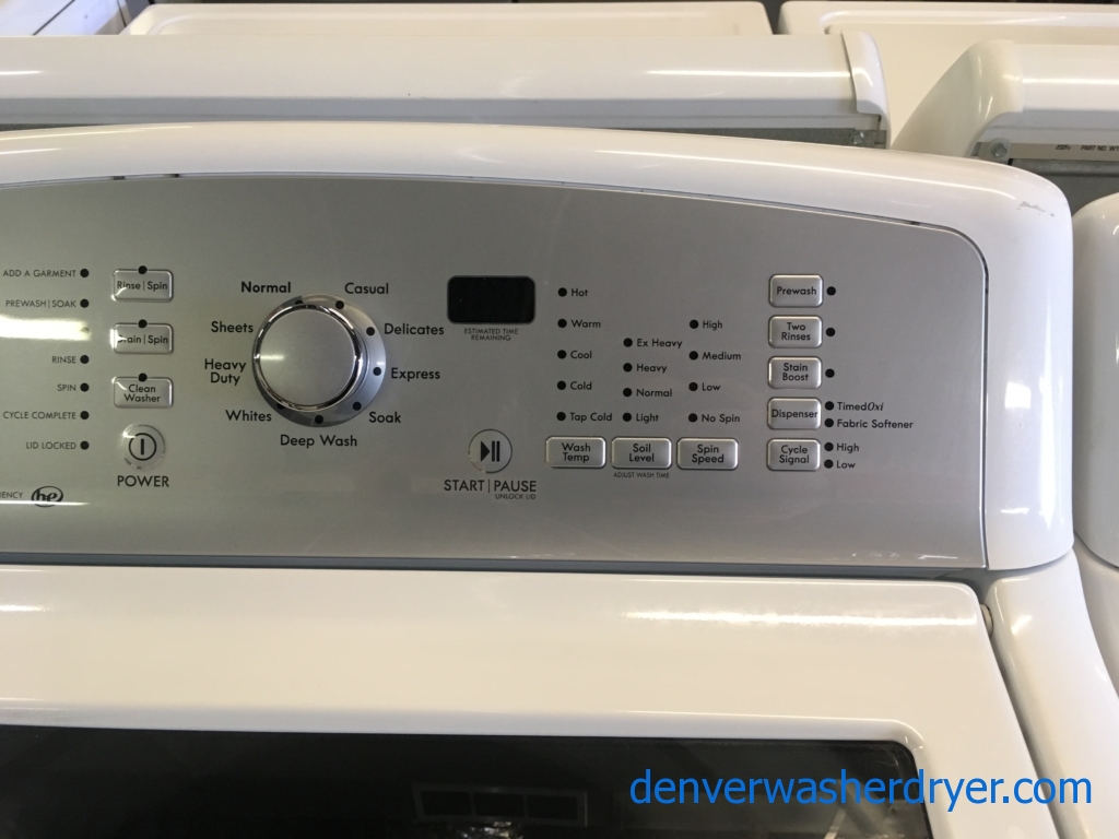 Large Images for Kenmore Series 700 Washer and Dryer Set, HE, Deep Wash