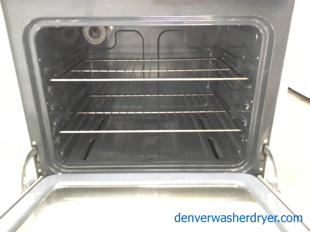 GE GAS Range, 4 Burners, White, Oven Light, Storage Drawer, Quality Refurbished, 1-Year Warranty!