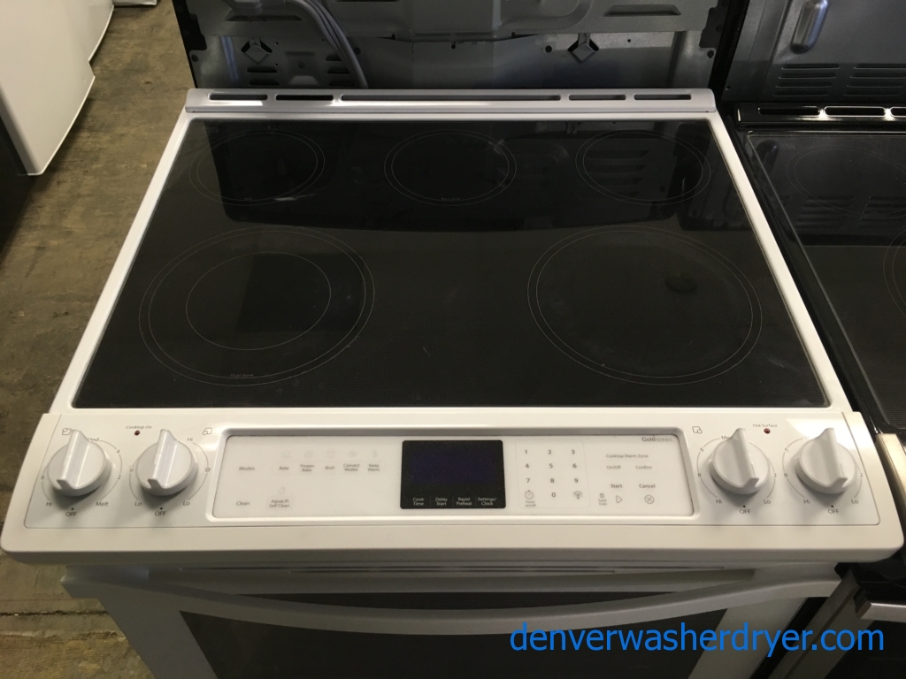 Large Images for SlideIn Whirlpool GlassTop Range, White, 5Burner