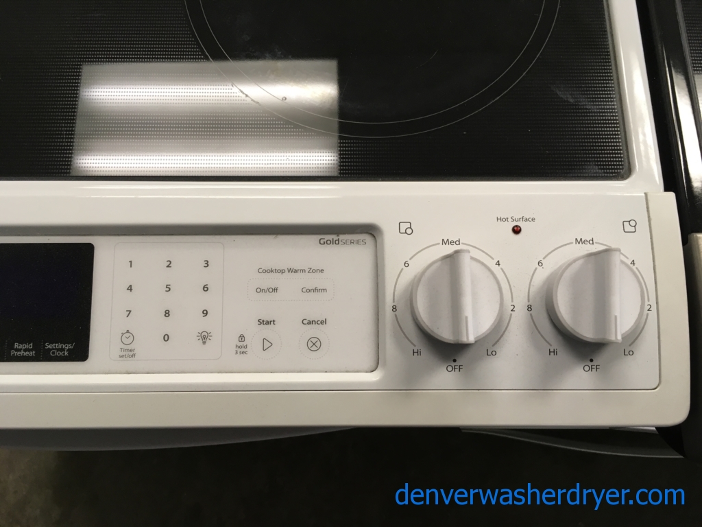 Large Images for SlideIn Whirlpool GlassTop Range, White, 5Burner