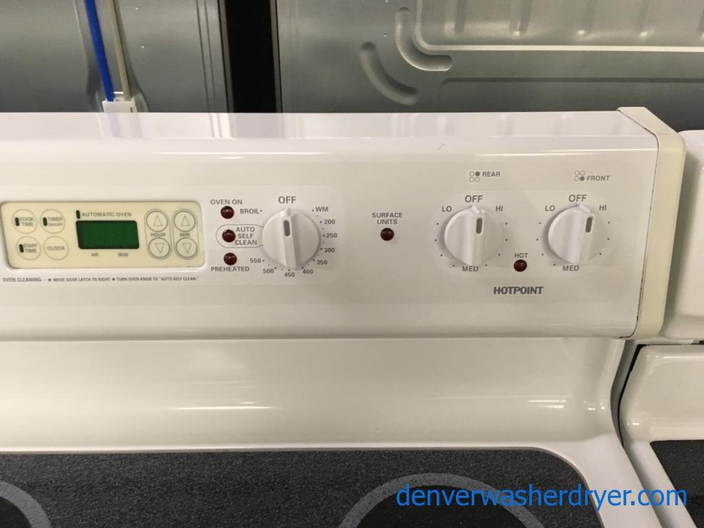 Large Images for Hotpoint Range, Electric, GlassTop, White, Quality