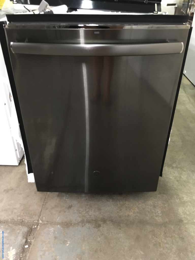 Large Images for GE Black Stainless Dishwasher, Stainless Tub, Steam