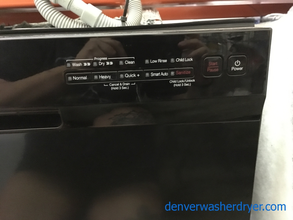 Samsung Black Stainless Dishwasher, SmartAuto, Stainless Tub, 2 Racks, Sanitize, Quality Refurbished, 1-Year Warranty!