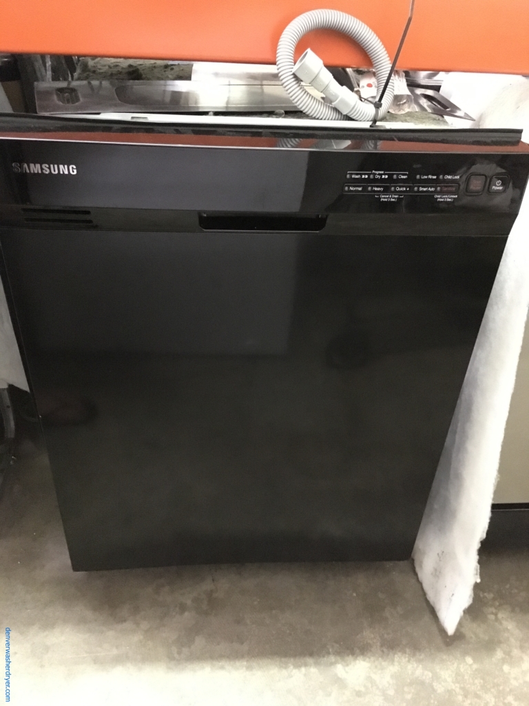 Samsung Black Stainless Dishwasher, SmartAuto, Stainless Tub, 2 Racks, Sanitize, Quality Refurbished, 1-Year Warranty!