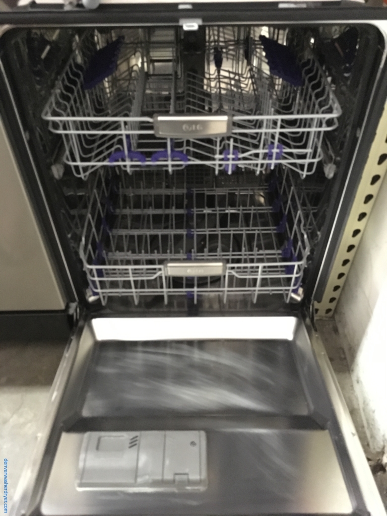 LG Stainless Dishwasher, 2 Racks, Power Scrub, Dual Wash Cycle, Touch Controls, Built-In, Quality Refurbished, 1-Year Warranty!