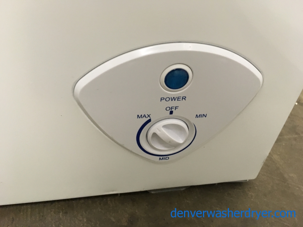 Large Images for NEW! Insignia White Chest Freezer, Defrost Drain, 3.5