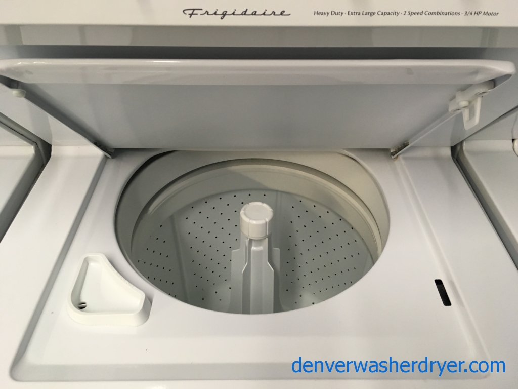 Frigidaire Unitized Washer and Dryer, Electric, Agitator, Automatic Dry, Extra Large Capacity, Heavy-Duty, Quality Refurbished, 2-Year Warranty!