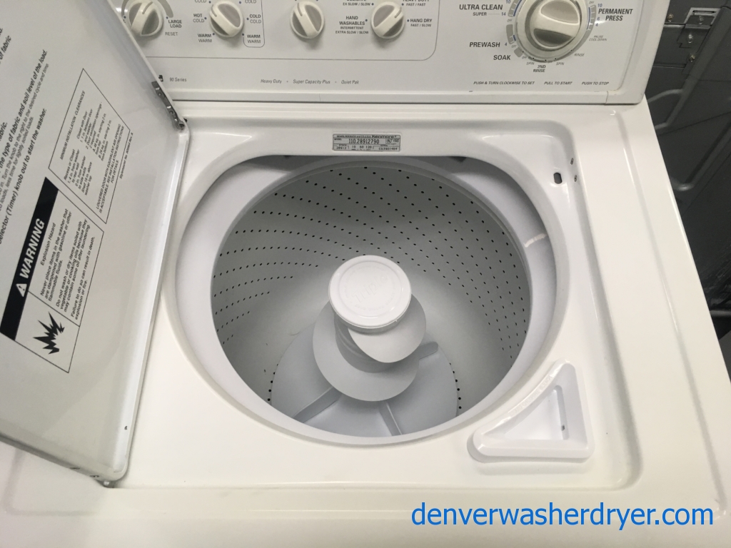 Kenmore 90 Series Top-Load Washer, Agitator, Extra-Rinse Option, Quality Refurbished, 1-Year Warranty!