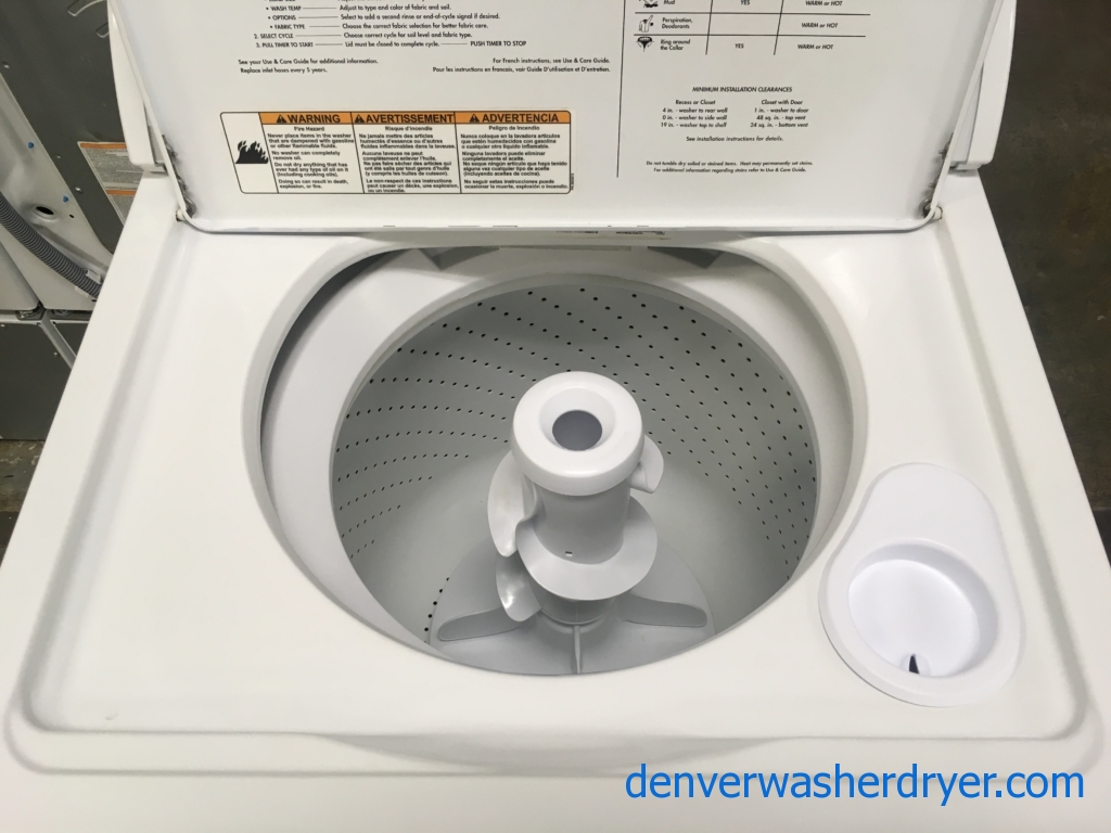 Large Images for Lovely Whirlpool TopLoad Washer, DirectDrive, HeavyDuty, Agitator, Extra