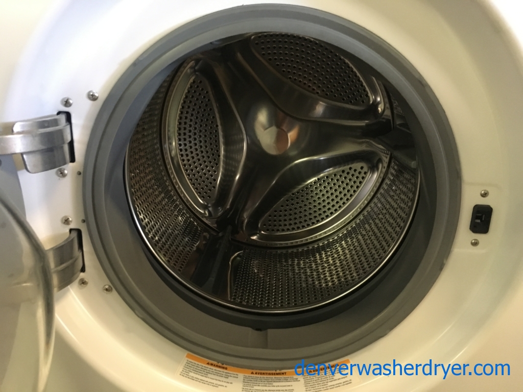 LG TROMM White Front-Load Set, Electric, Sensor Dry, Stain Cycle, Wrinkle Care, Super Capacity, Quality Refurbished, 1-Year Warranty!