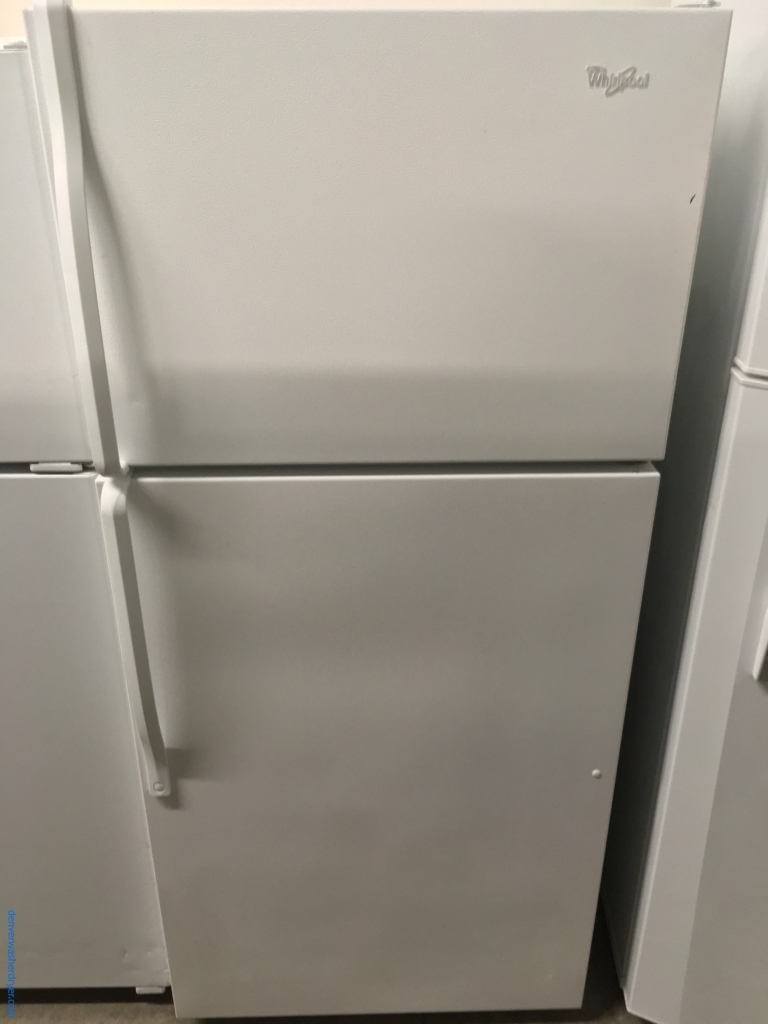 White Whirlpool Top Mount Refrigerator Quality Refurbished 1-Year Warranty