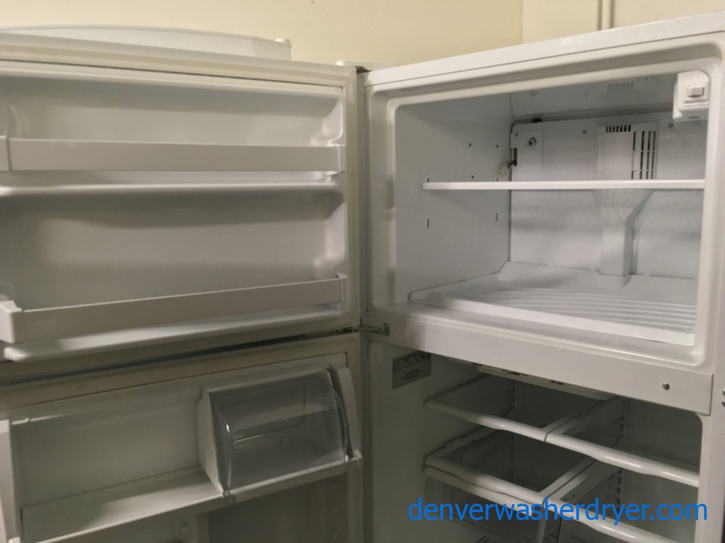 Large Images for White Kenmore TopMount Refrigerator, 5 Glass Shelves