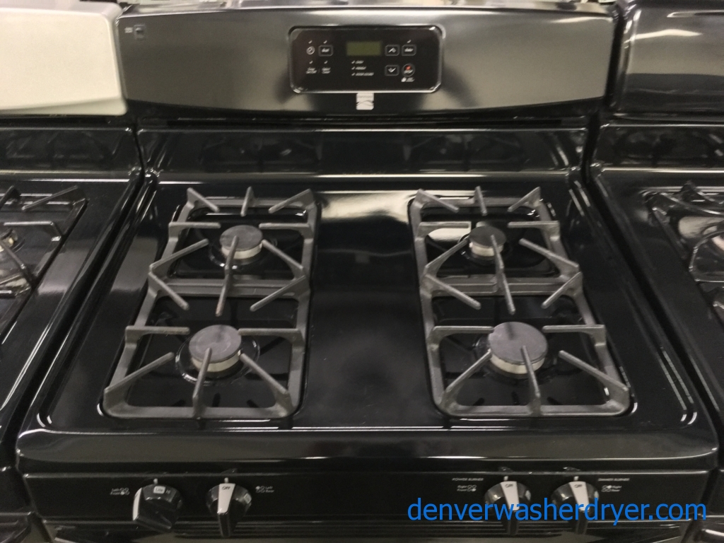 Large Images for FreeStanding Kenmore Black GAS Range, 4 Burners, Self