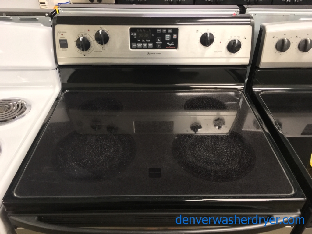 Large Images for Whirlpool SmudgeProof Electric Range, GlassTop, 4