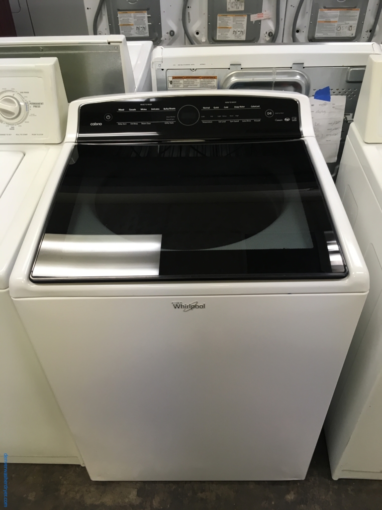 Beautiful Whirlpool Cabrio Washer, Top-Load, See-Through Lid, HE, Steam, Energy-Star Rated, Quality Refurbished, 1-Year Warranty!