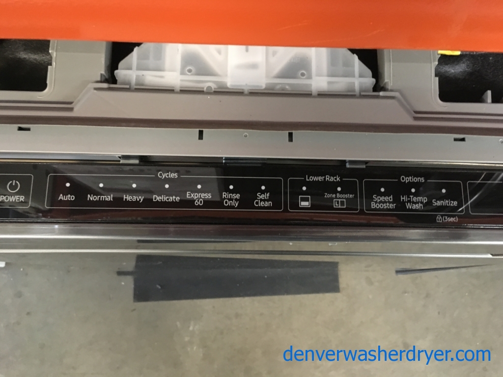 NEW! Samsung Black Stainless Dishwasher, Automatic Cycle, Speed Booster, Sanitize, Self-Cleaning, Zone Booster, 1-Year Warranty!