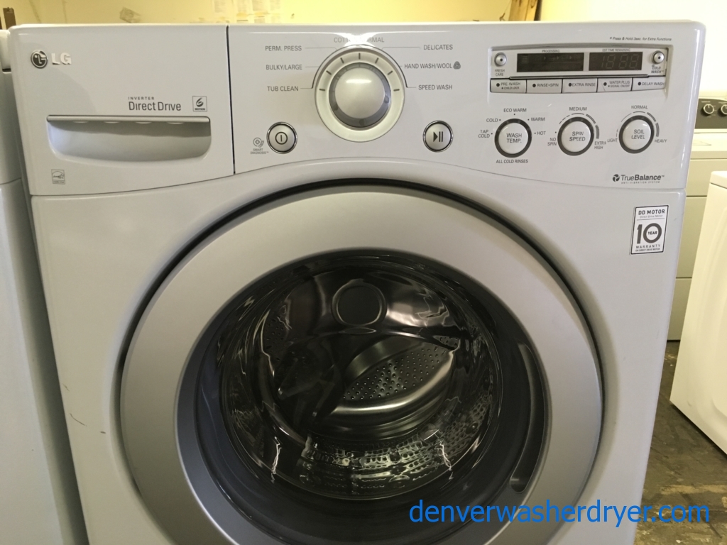 Large Images for LG White FrontLoad Washer w/ Pedestal, Fresh Care
