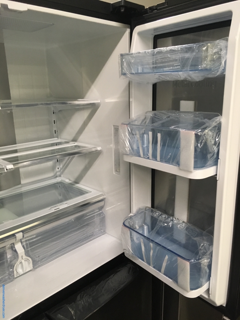 Large Images for NEW! Scratch/Dent Samsung Black Stainless FrenchDoor