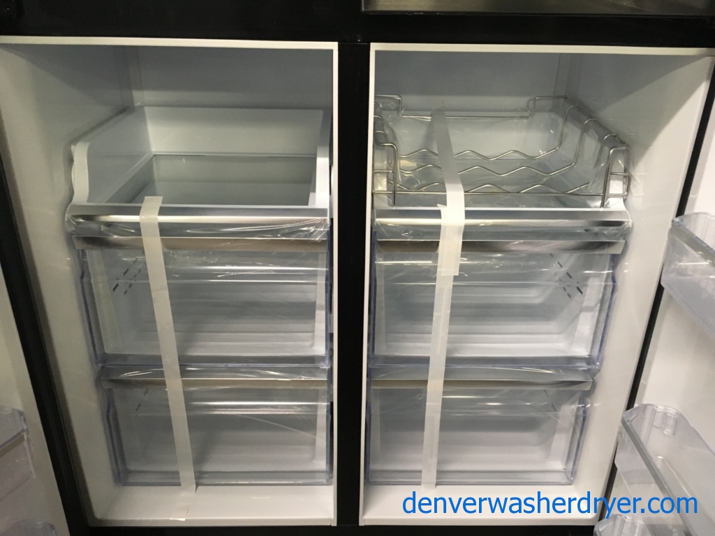 Large Images for NEW! Scratch/Dent Samsung Black Stainless FrenchDoor