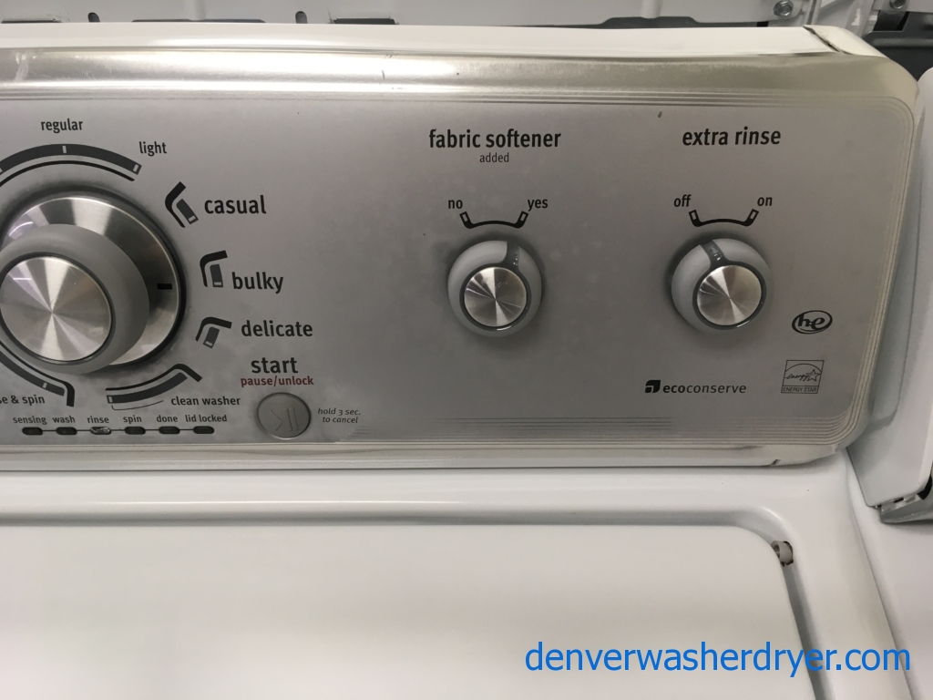Large Images for Maytag MCT TopLoad Washer, WashPlate Style, Auto