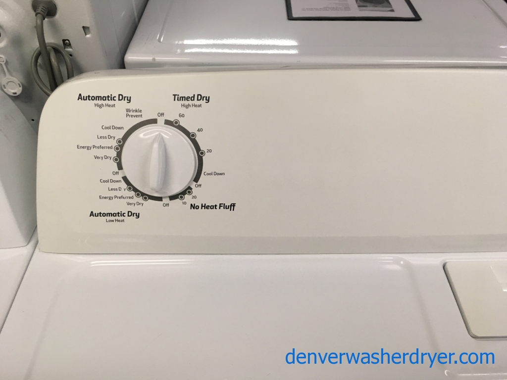 Electric Roper 29″ Wide Dryer, 6.5 Cu.Ft. Capacity, Automatic Dry, Wrinkle Prevent Feature, Quality Refurbished, 1-Year Warranty!