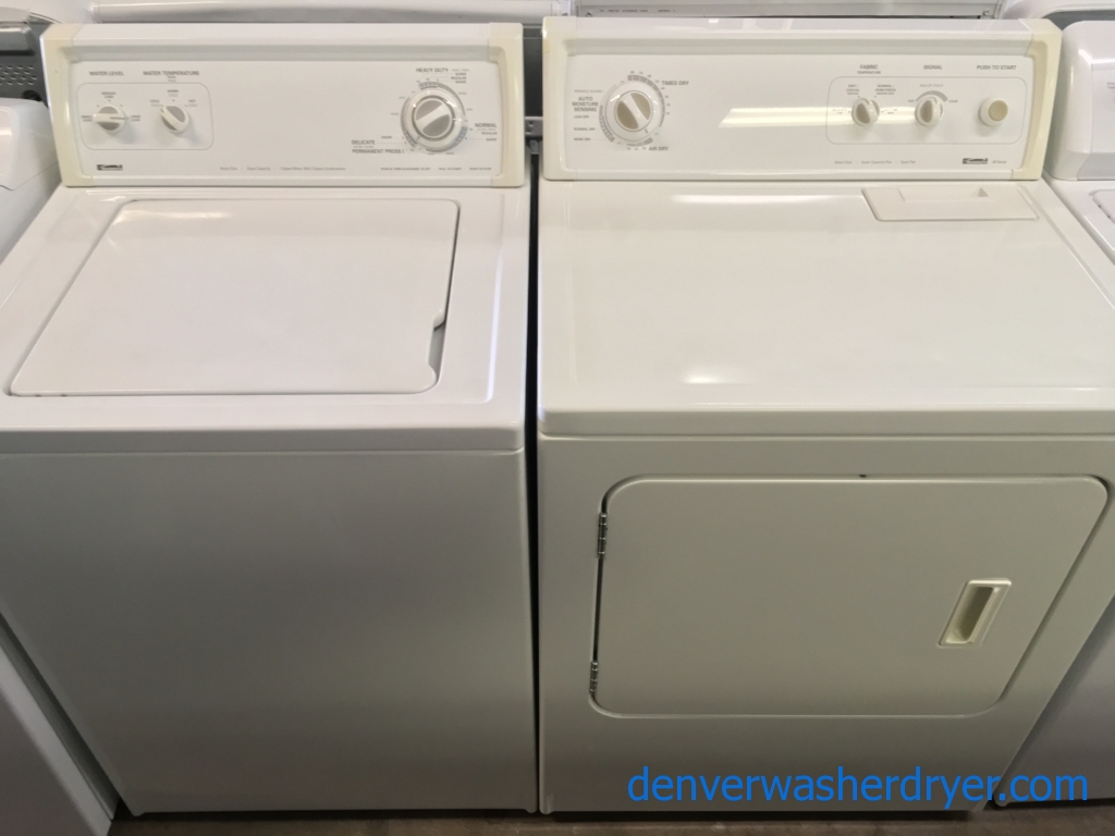 Great Looking Kenmore Top-Load Washer & Dryer Set Quality Refurbished 1-Year Warranty