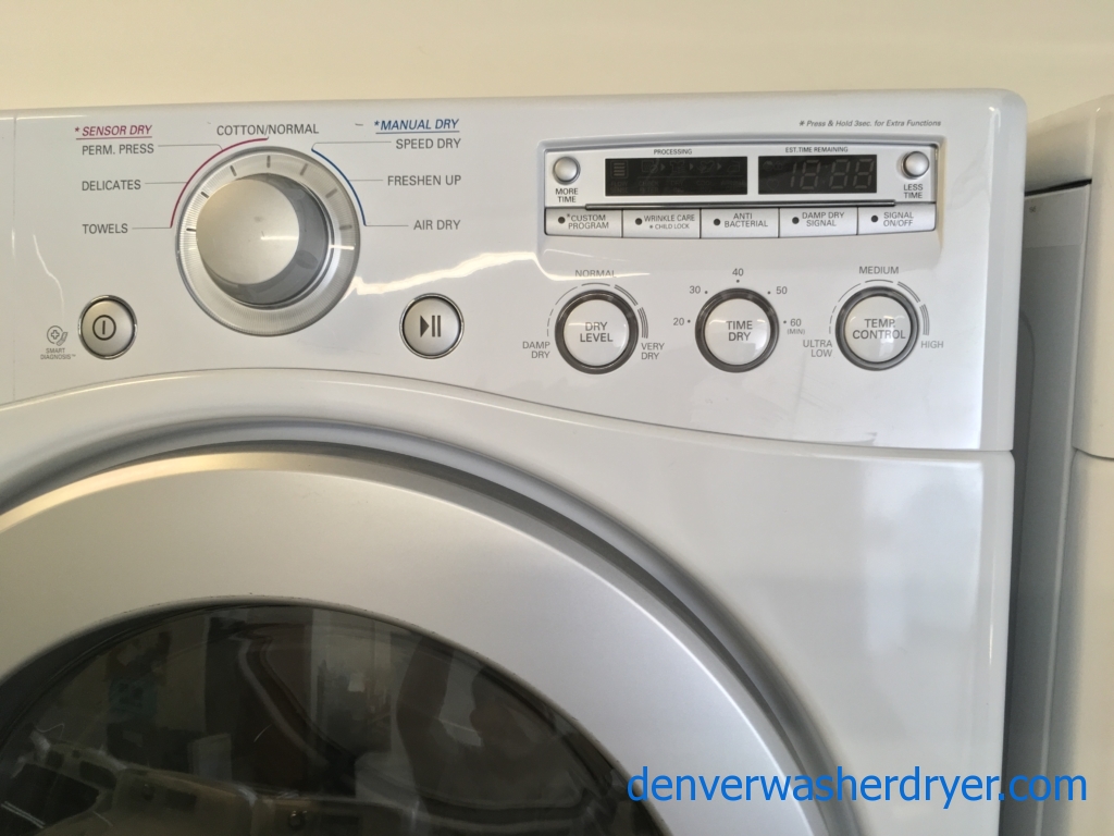 Sparkling Clean LG Front Load Washer & Dryer Set Quality Refurbished 1-Year Warranty