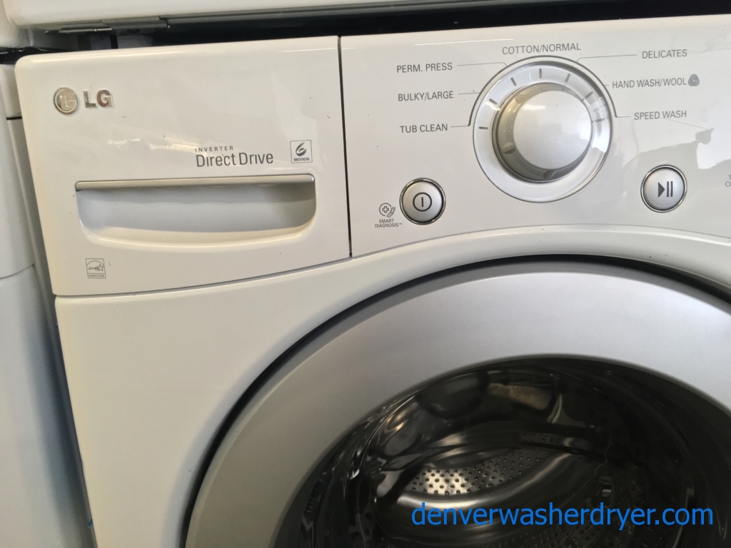 Sparkling Clean LG Front Load Washer & Dryer Set Quality Refurbished 1-Year Warranty