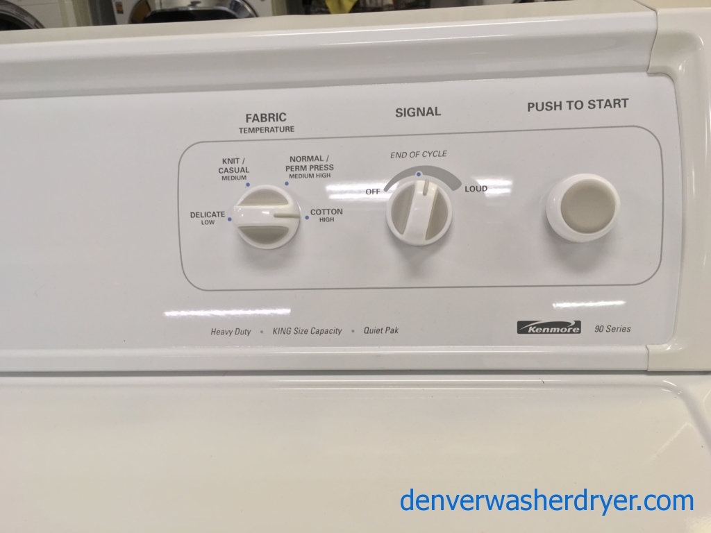 Kenmore Washer And GAS Dryer Set, Quality Refurbished, 1-Year Warranty