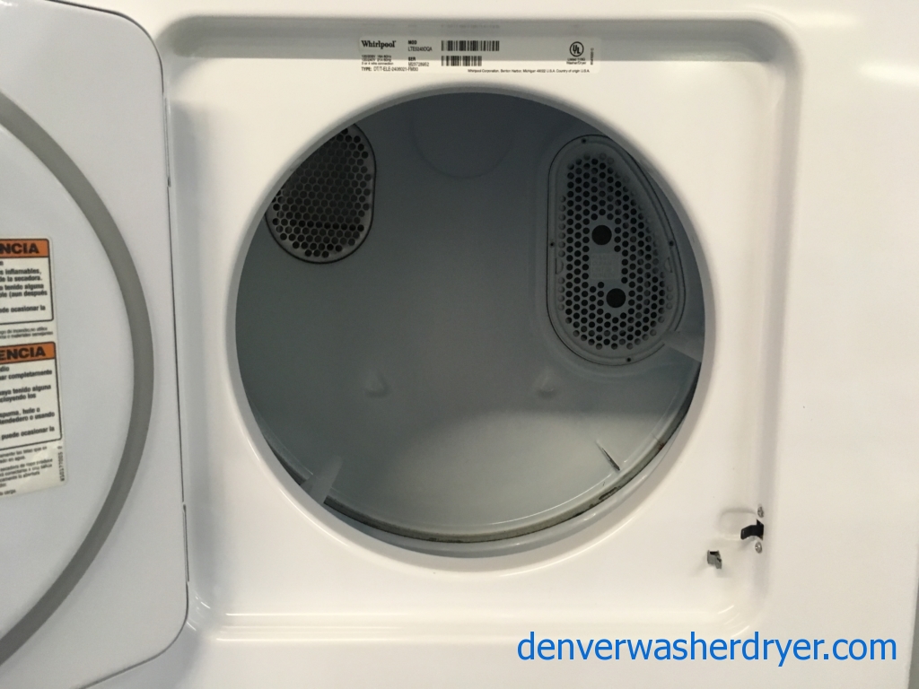 Space Saving Whirlpool Unitized Washer & Dryer Quality Refurbished 1-Year Warranty