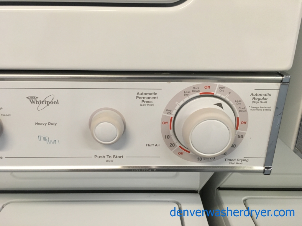 Grrrreat G.E. Unitized Washer & Dryer Quality Refurbished 1-Year Warranty