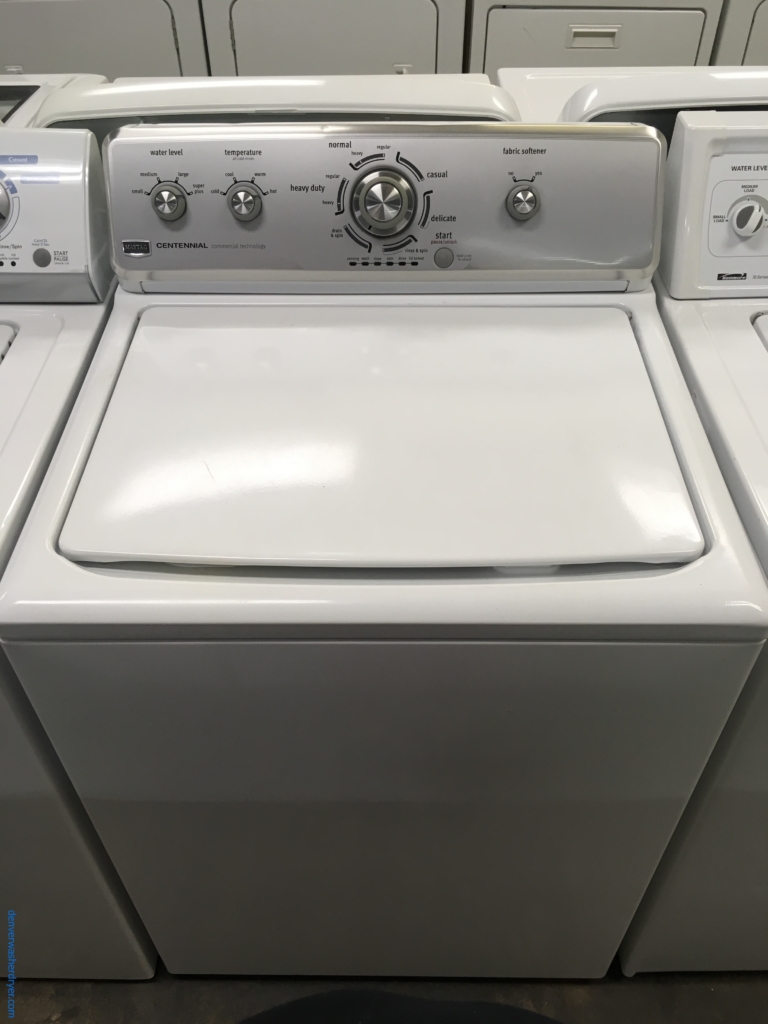 Maytag Centennial Top-Load Washer, Agitator, Auto-Load Sensing, Heavy-Duty, Fabric Softener Option, Quality Refurbished, 1-Year Warranty!