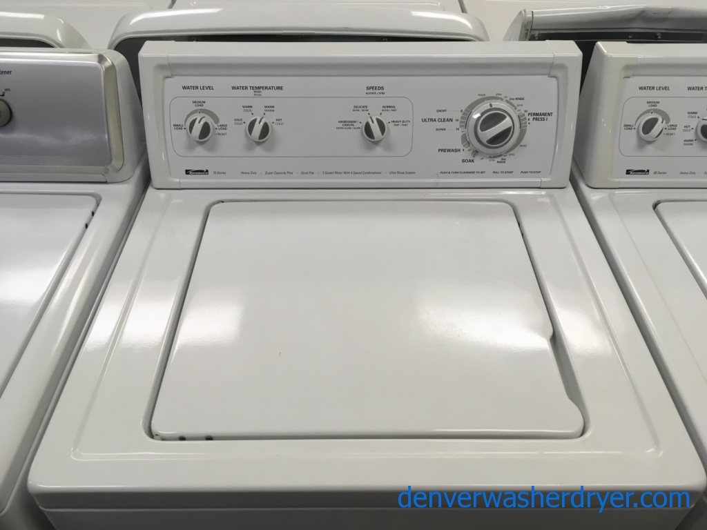 Kenmore 70 Series Top-Load Washer, Agitator, Heavy-Duty, Super Capacity, Quality Refurbished, 1-Year Warranty!