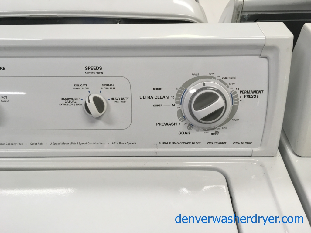 Kenmore 70 Series Top-Load Washer, Agitator, Heavy-Duty, Super Capacity, Quality Refurbished, 1-Year Warranty!