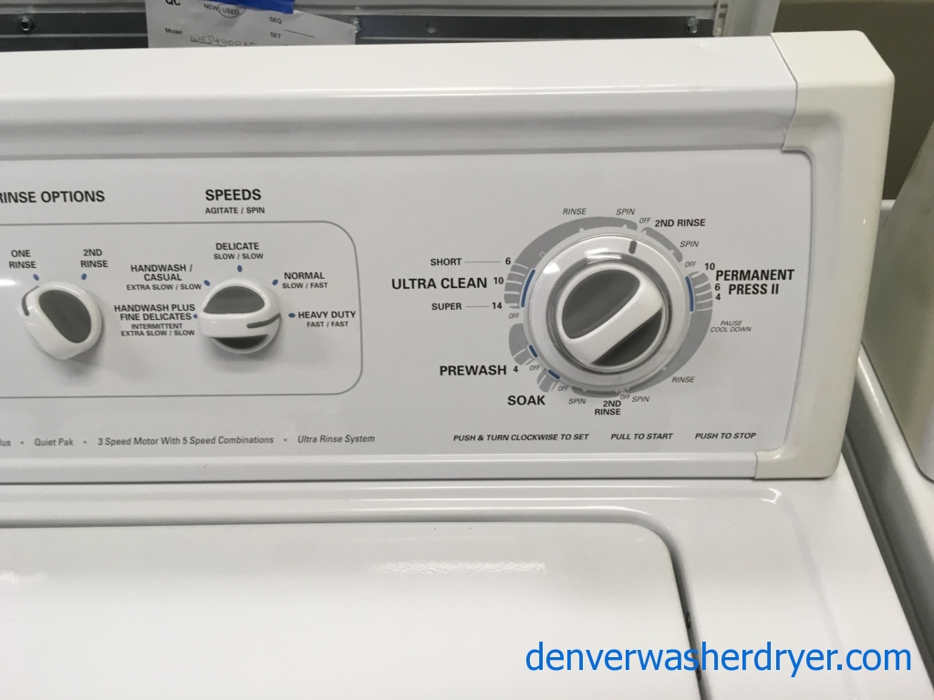 Kenmore 80 Series Washer, Top-Load, Heavy-Duty, Agitator, Super Capacity Plus, Quality Refurbished, 1-Year Warranty!