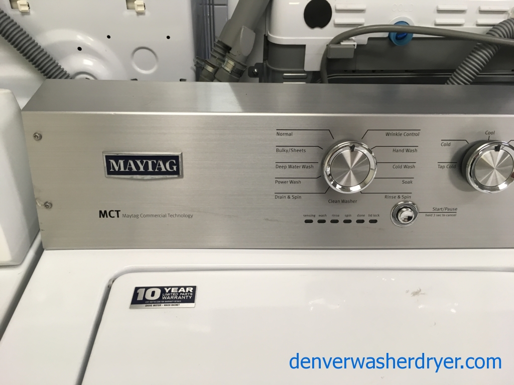 Super Clean Maytag MCT Washer Quality Refurbished 30-Day Warranty