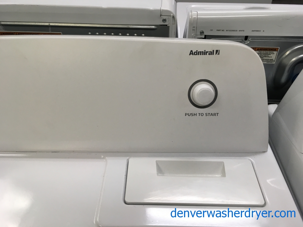 Admiral Electric Dryer Quality Refurbished 1-Year Warranty