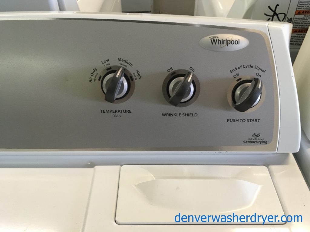 Whirlpool Direct Drive Washer, Dryer Set Quality Refurbushed 1-Year Warranty