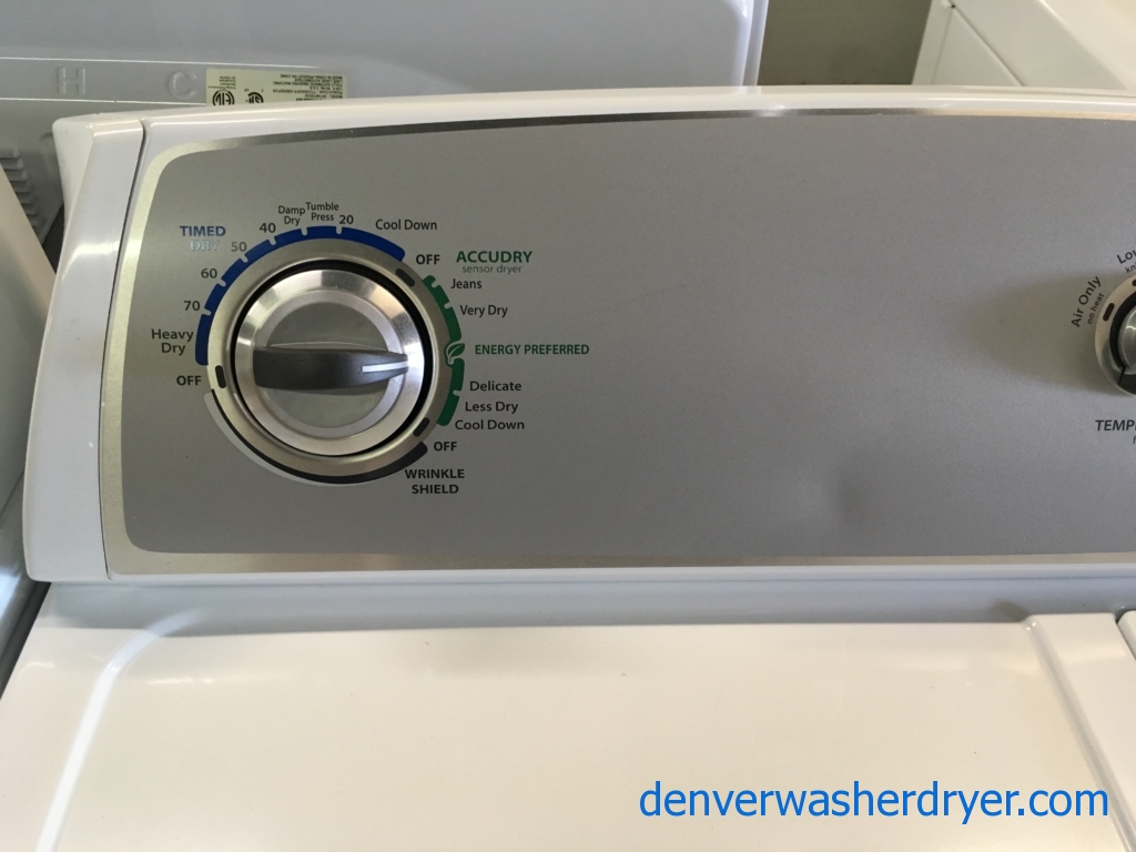 Whirlpool Direct Drive Washer, Dryer Set Quality Refurbushed 1-Year Warranty