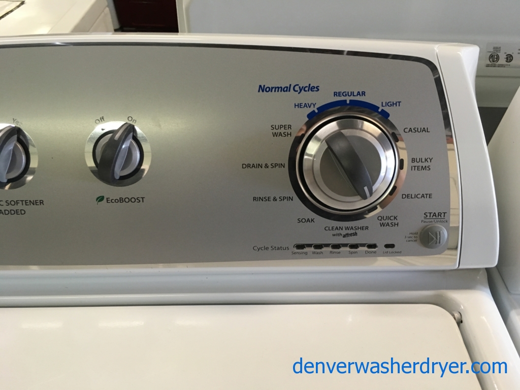 Whirlpool Direct Drive Washer, Dryer Set Quality Refurbushed 1-Year Warranty