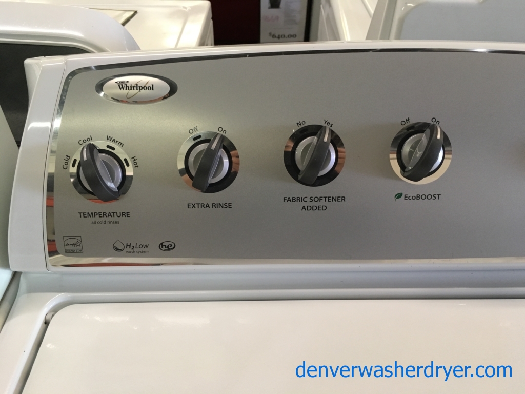 Whirlpool Direct Drive Washer, Dryer Set Quality Refurbushed 1-Year Warranty