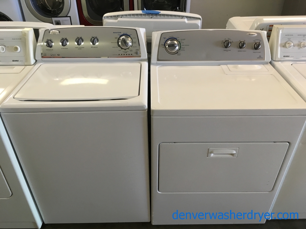 Whirlpool Direct Drive Washer, Dryer Set Quality Refurbushed 1-Year Warranty