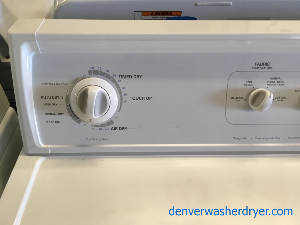 Super Clean Kenmore 90 Series Direct Drive Washer & Dryer Set Quality Refurbished 1-Year Warranty