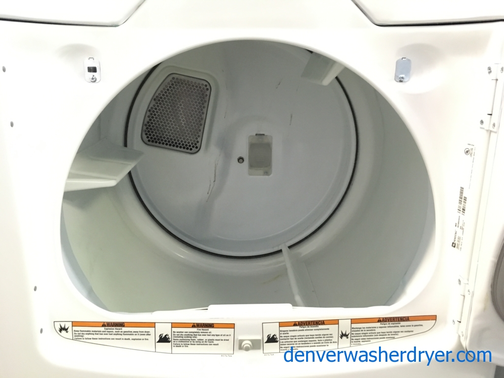 Great Maytag Bravos Washer and Dryer Set, Sanitary Cycle, Steam Feature, Wrinkle Prevent, HE, Wash-Plate Style, Quality Refurbished, 1-Year Warranty!