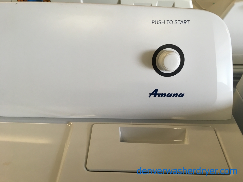 Amana Washer and Dryer Set, HE, Agitator, 4.0 Cu.Ft. Capacity, Wrinkle Prevent, Auto-Load Sensing, Quality Refurbished, 1-Year Warranty!