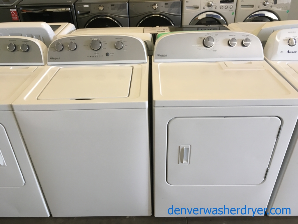 Large Images for Whirlpool TopLoad Washer and Dryer Set, Agitator