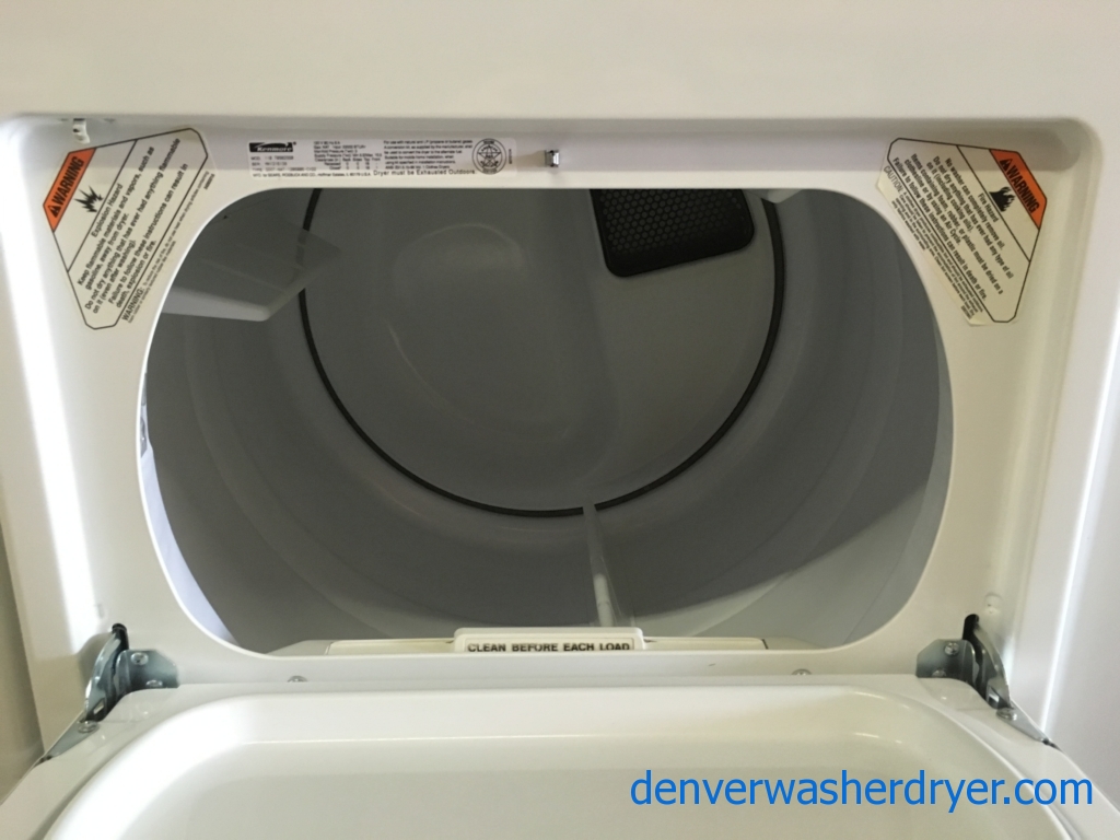 Kenmore 80 Series Top-Load Washer and GAS Dryer Set, Agitator, 27″ Wide Dryer, Heavy-Duty, Quality Refurbished, 1-Year Warranty!